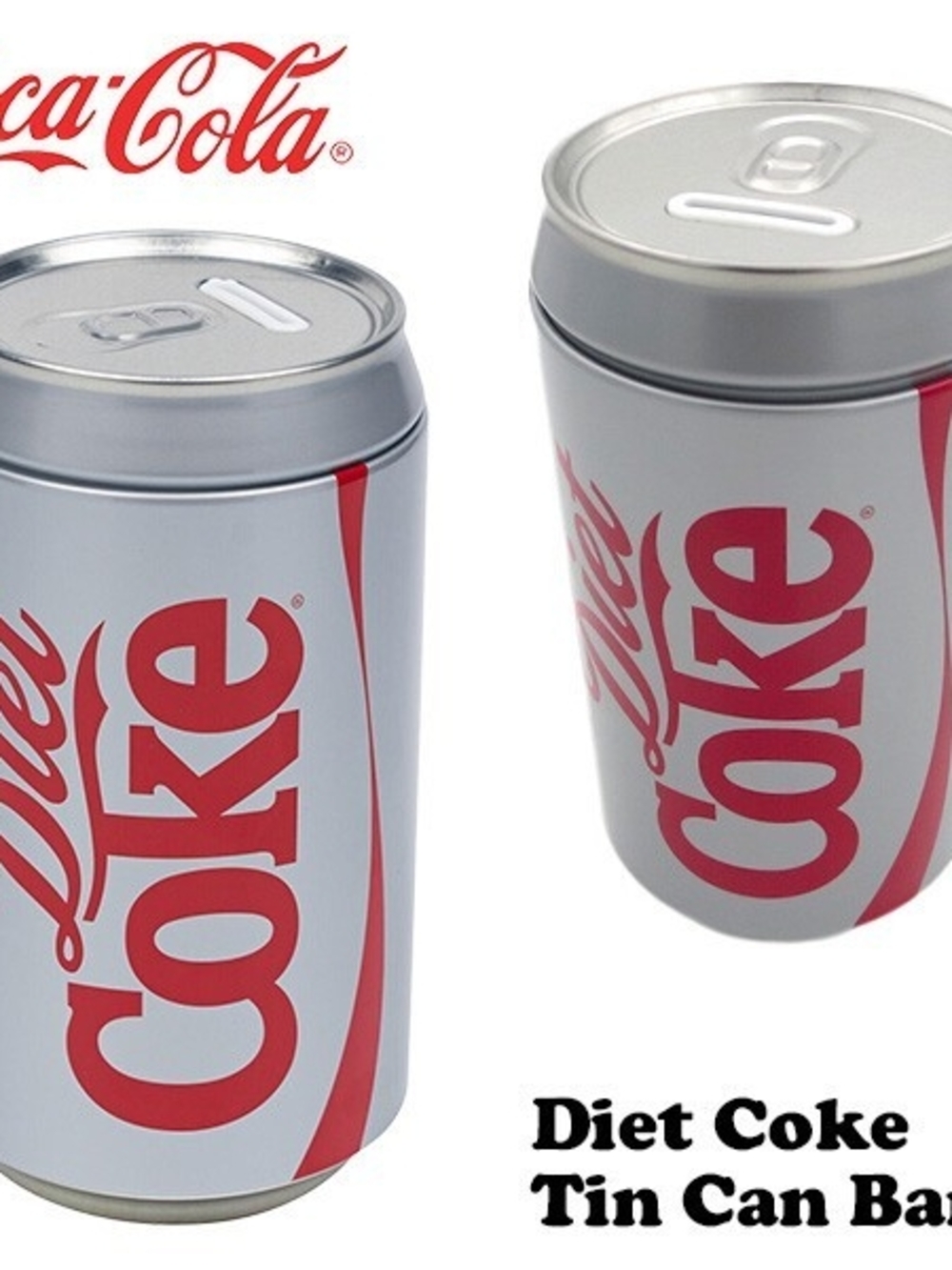 3️⃣for💲50‼️Fanta Orange Tin Canister And Tin Bank, Diet Coke Tin Bank - Picture 3 of 4